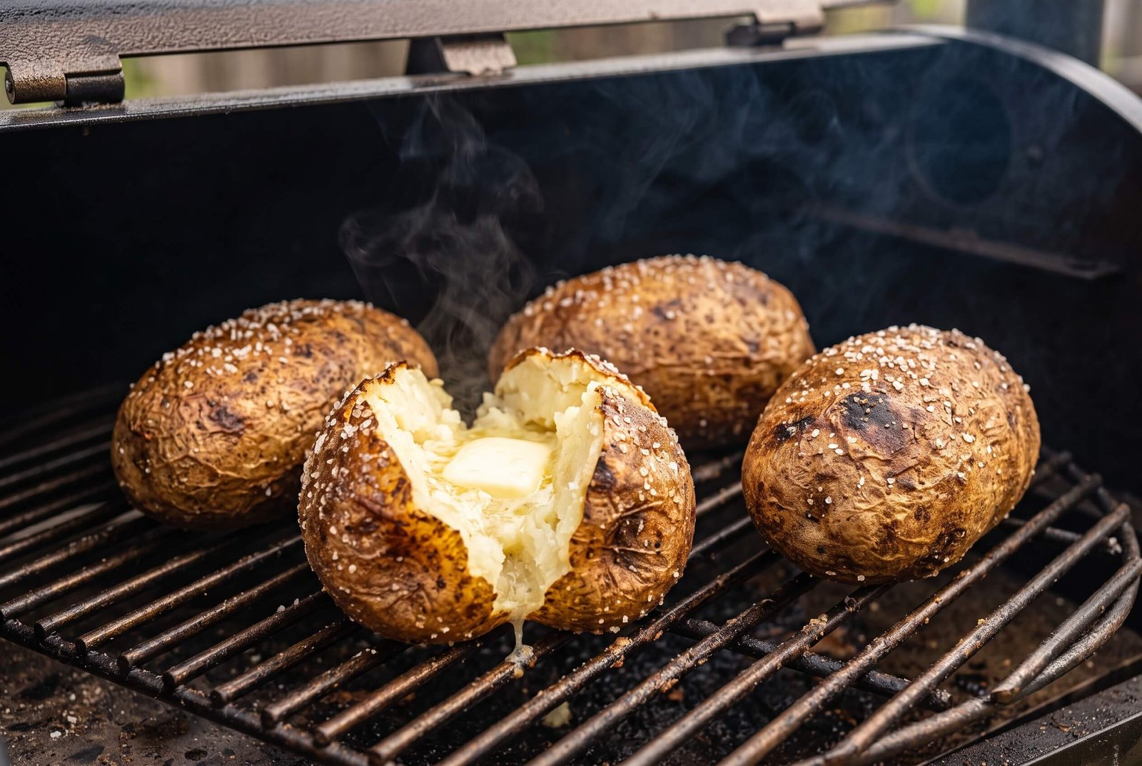 Baked Potatoes on a Pellet Grill