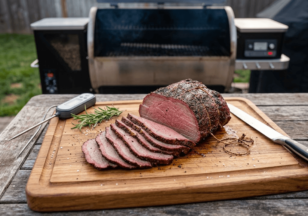 Bottom Round Roast on a Pellet Grill