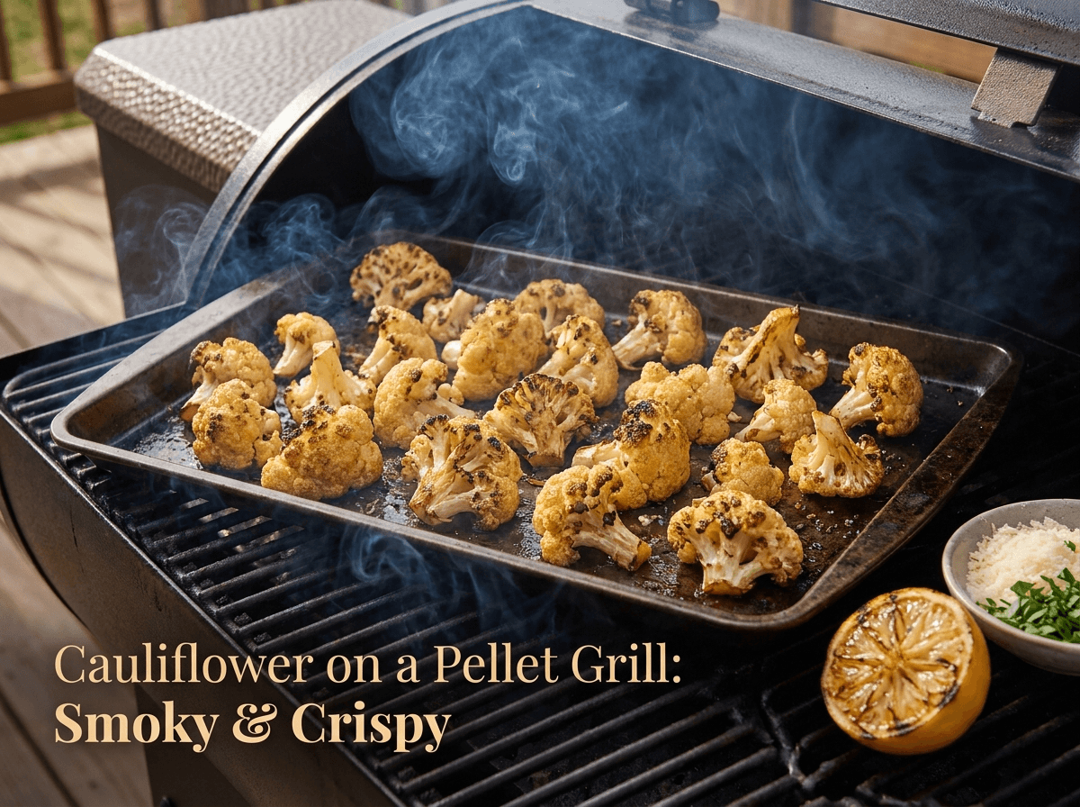 Cauliflower on a Pellet Grill