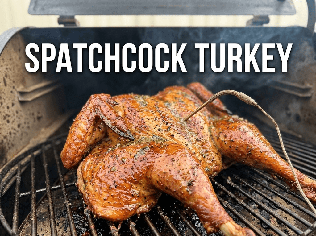 Spatchcock Turkey on a Pellet Grill