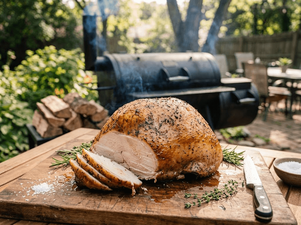 Turkey Breast on an Offset Smoker