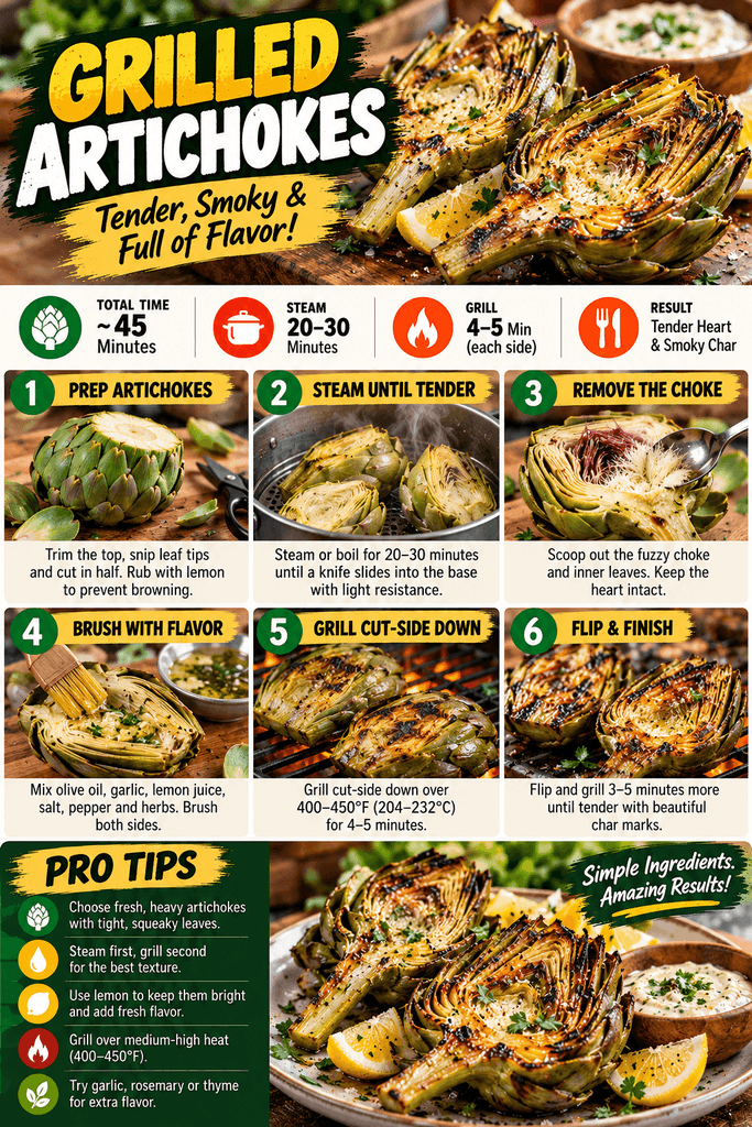 grilled artichokes