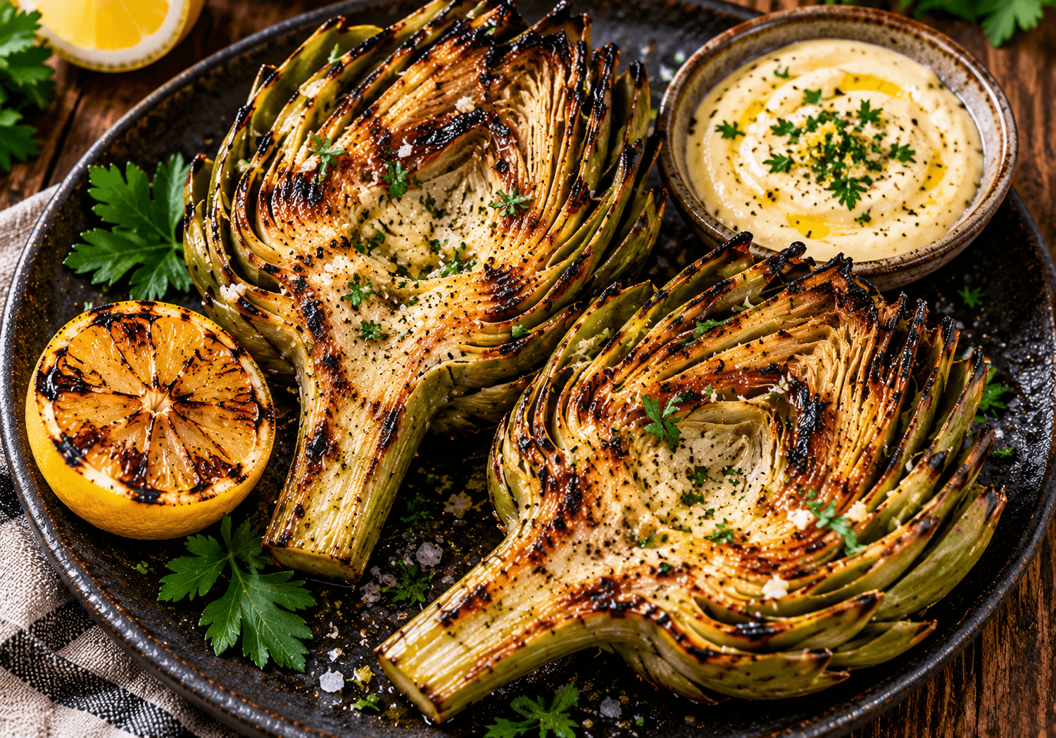 grilled artichokes