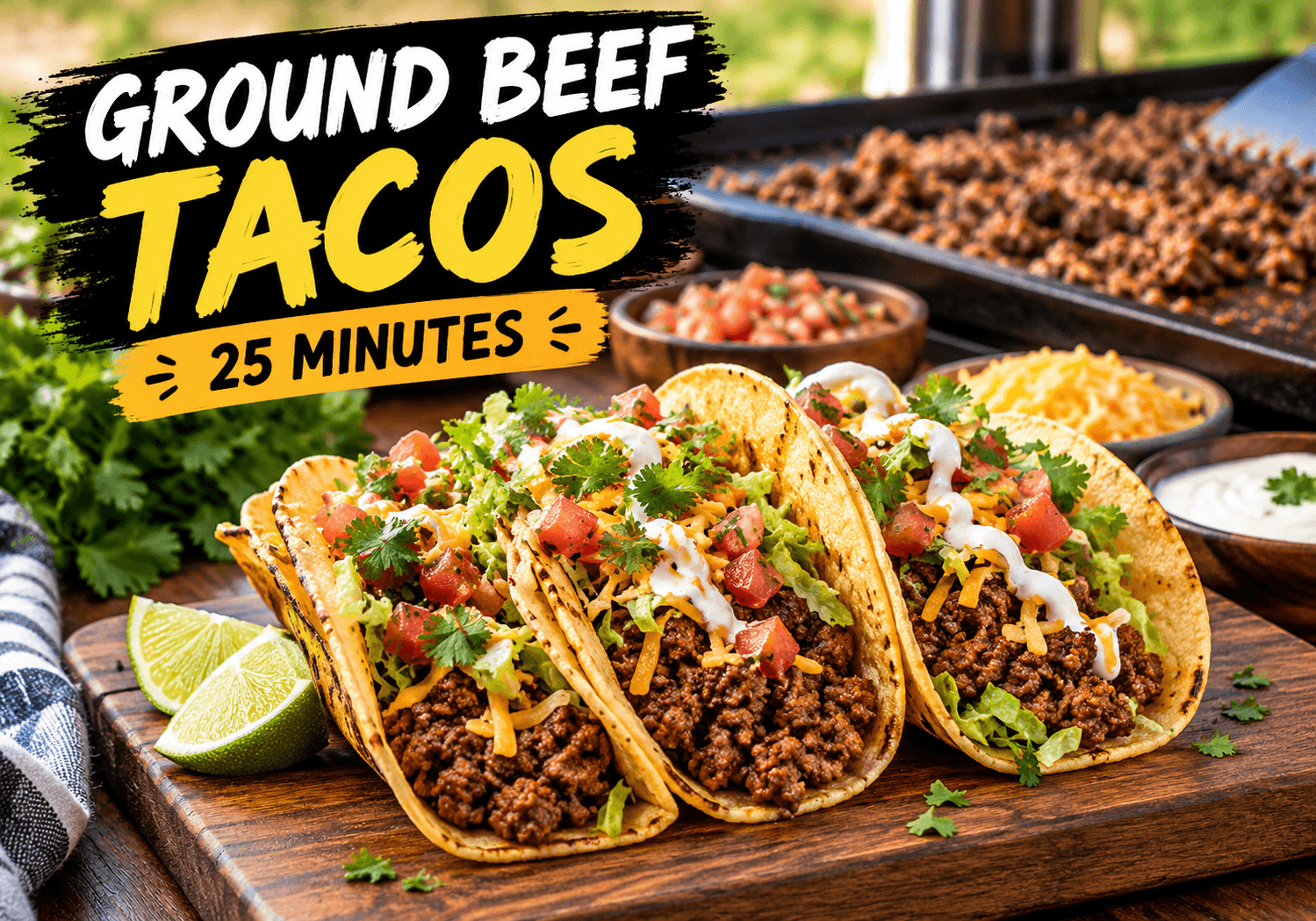 ground beef tacos