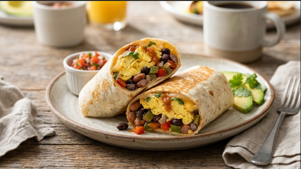 Pantry staples for easy vegetarian meals: canned beans, pasta, rice, eggs, tortillas, and frozen vegetables